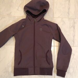 MEC maroon / purple zip up jacket / shell with pockets.  Great condition!